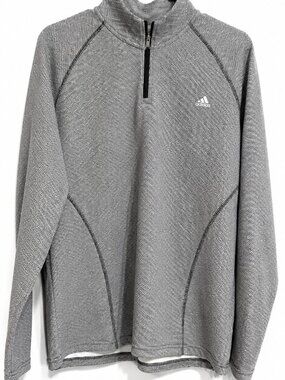 Adidas Golf Women’s XL Gray Quarter Zip Performance Pullover Long Sleeve